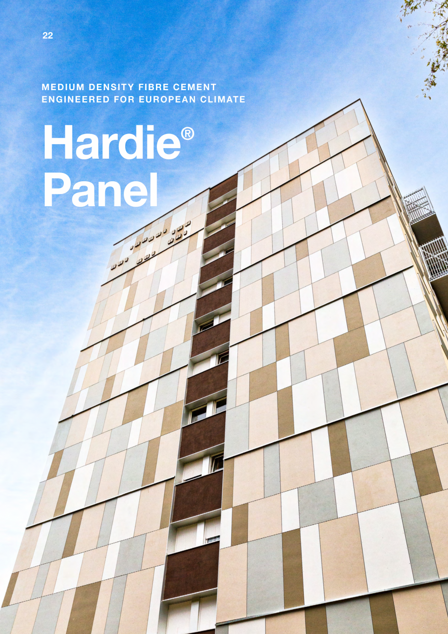 Pagina 22-Placi de fibrociment  James Hardie Panel , Architectural Panel Catalog, brosura Engleza 