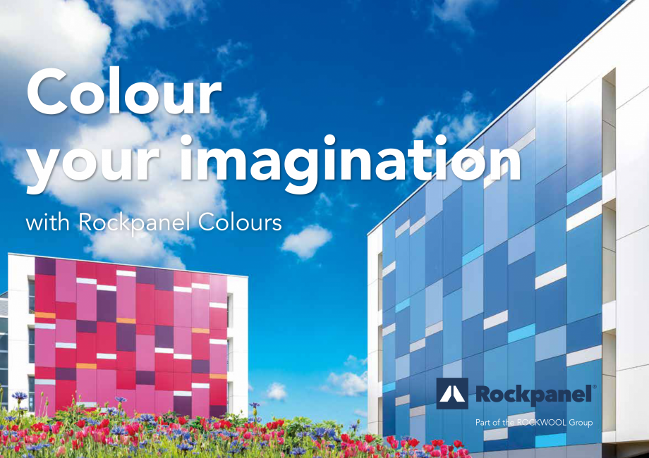 Pagina 1-Placi din vata minerala bazaltica pentru fatade ventilate Rockpanel Catalog, brosura Engleza Colour
...