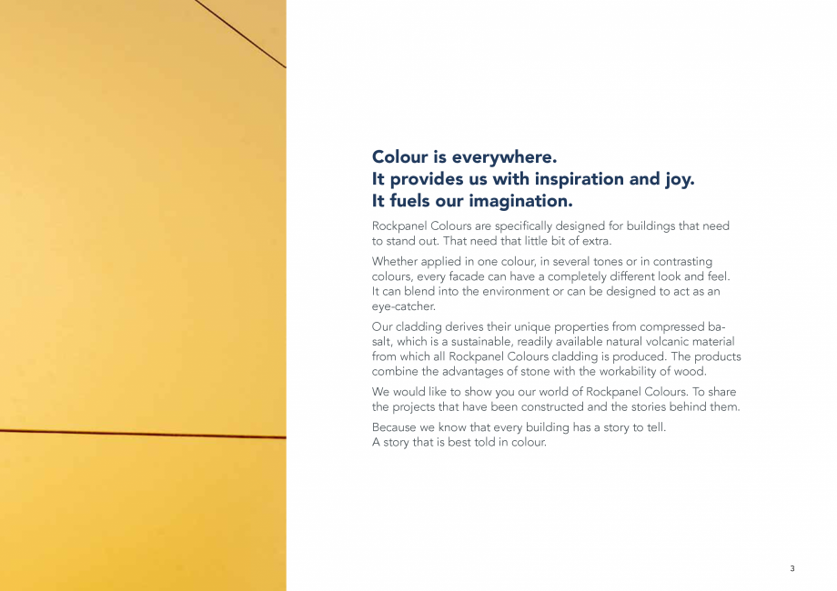 Pagina 3-Placi din vata minerala bazaltica pentru fatade ventilate Rockpanel Catalog, brosura Engleza realize...