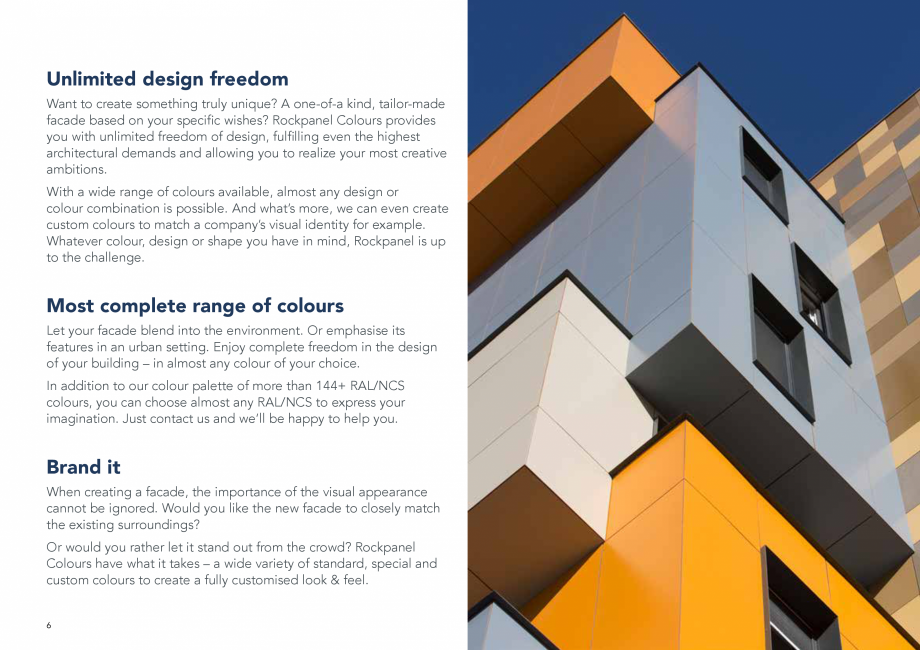 Pagina 6-Placi din vata minerala bazaltica pentru fatade ventilate Rockpanel Catalog, brosura Engleza and. As...