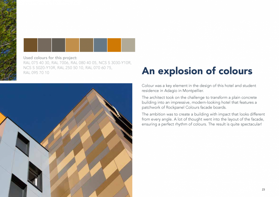 Pagina 23-Placi din vata minerala bazaltica pentru fatade ventilate Rockpanel Catalog, brosura Engleza 