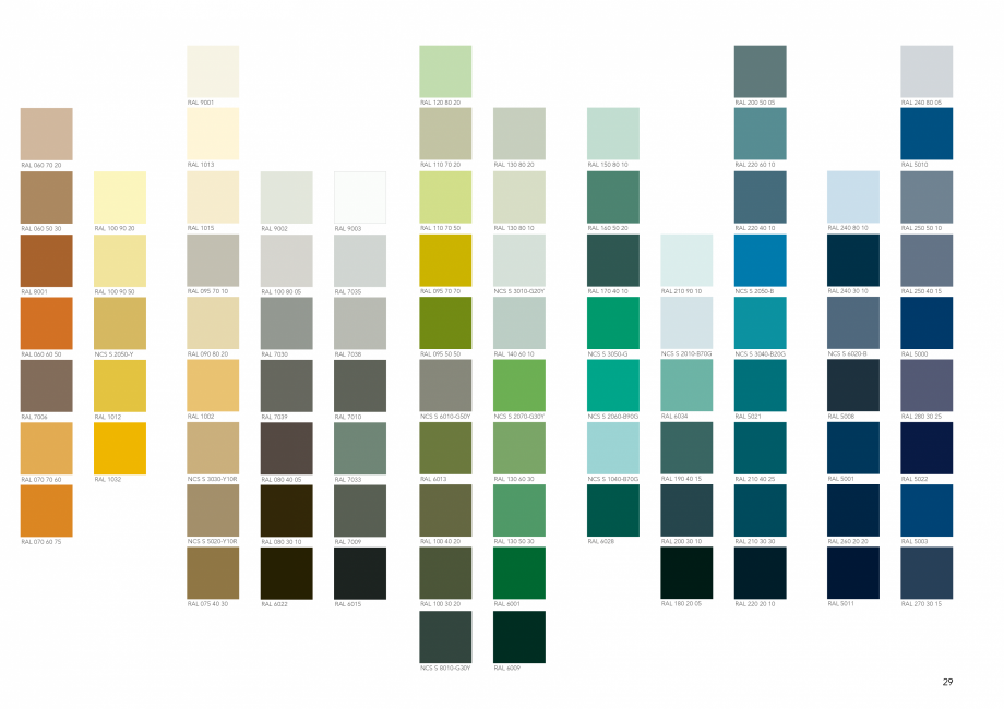 Pagina 29-Placi din vata minerala bazaltica pentru fatade ventilate Rockpanel Catalog, brosura Engleza 