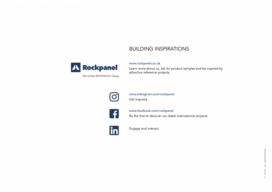 Pagina 32-Placi din vata minerala bazaltica pentru fatade ventilate Rockpanel Catalog, brosura Engleza 