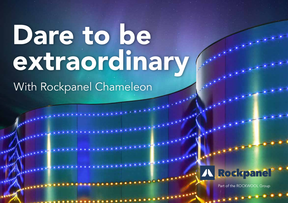 Pagina 1-Placi din vata minerala bazaltica pentru fatade ventilate - Chameleon Rockpanel Catalog, brosura...