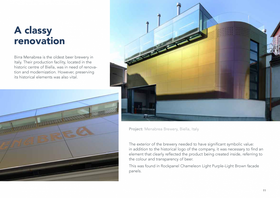 Pagina 11-Placi din vata minerala bazaltica pentru fatade ventilate - Chameleon Rockpanel Catalog, brosura...