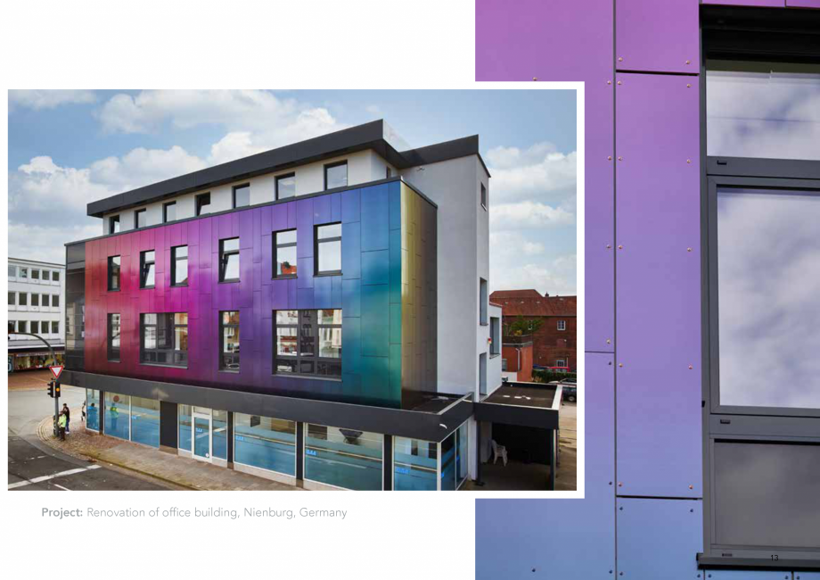 Pagina 13-Placi din vata minerala bazaltica pentru fatade ventilate - Chameleon Rockpanel Catalog, brosura...