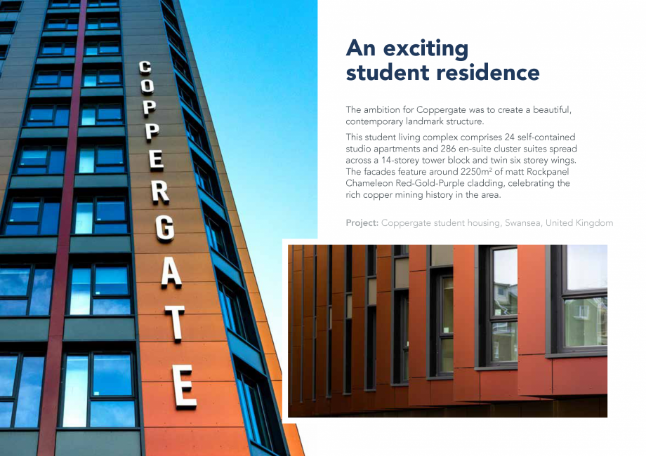 Pagina 16-Placi din vata minerala bazaltica pentru fatade ventilate - Chameleon Rockpanel Catalog, brosura...