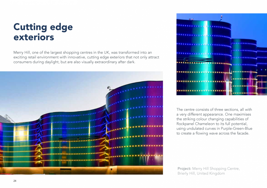 Pagina 24-Placi din vata minerala bazaltica pentru fatade ventilate - Chameleon Rockpanel Catalog, brosura...