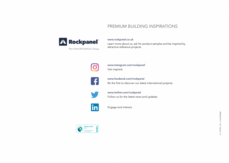 Pagina 24 - Placi din vata minerala bazaltica pentru fatade ventilate - Premium Rockpanel Catalog,...