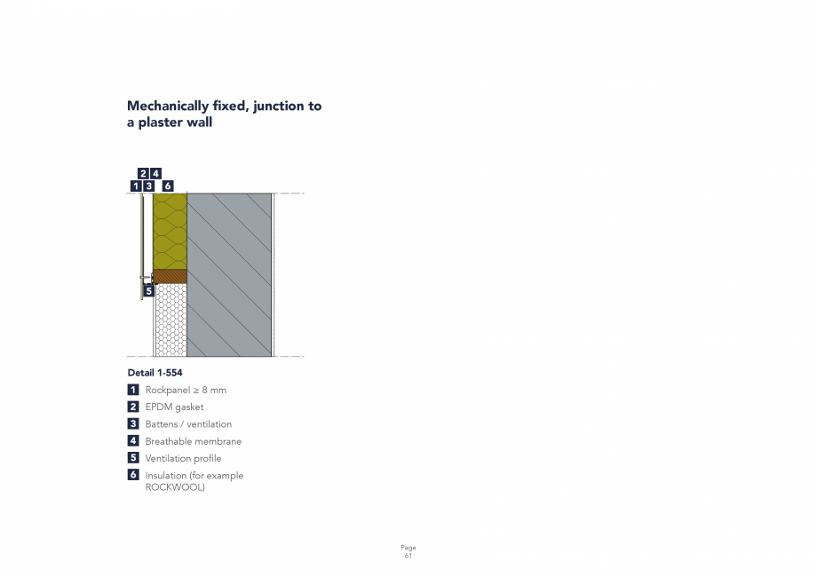 Pagina 61 - Placi din vata minerala bazaltica pentru fatade ventilate Rockpanel Instructiuni montaj,...