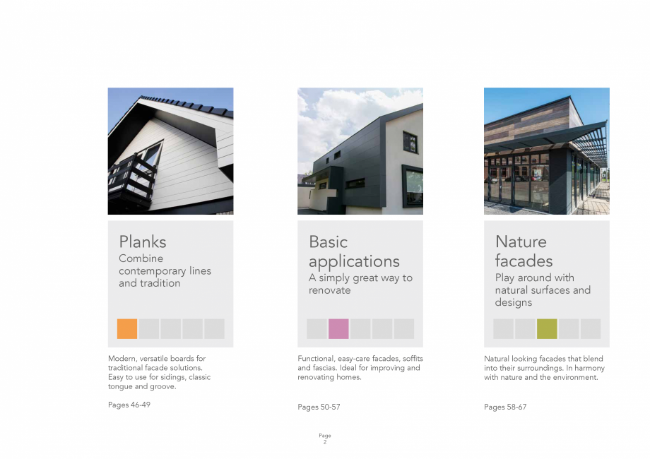 Pagina 2-Placi din vata minerala bazaltica pentru fatade ventilate Rockpanel Catalog, brosura Engleza ssive...