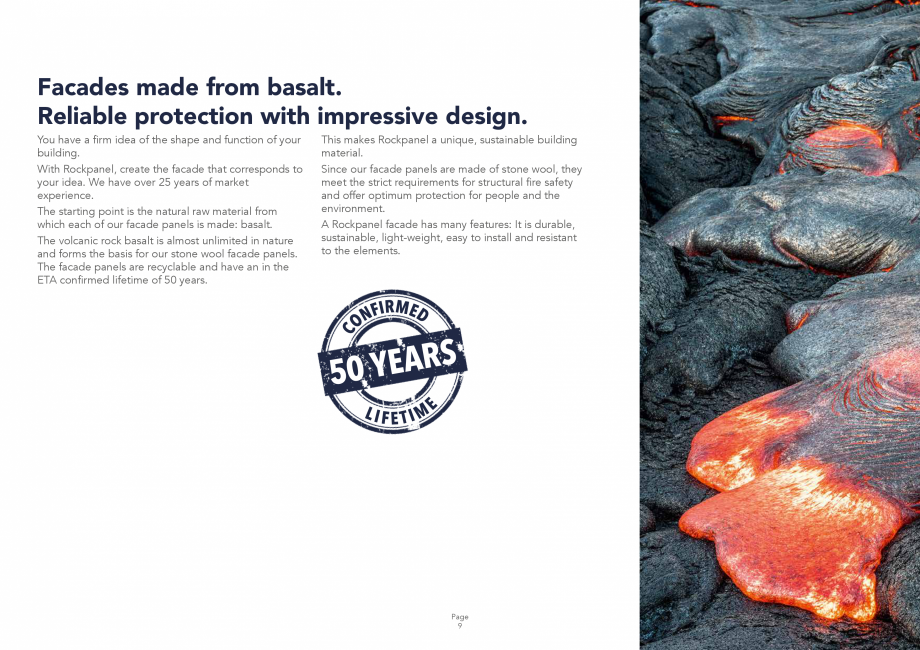 Pagina 9 - Placi din vata minerala bazaltica pentru fatade ventilate Rockpanel Catalog, brosura...
