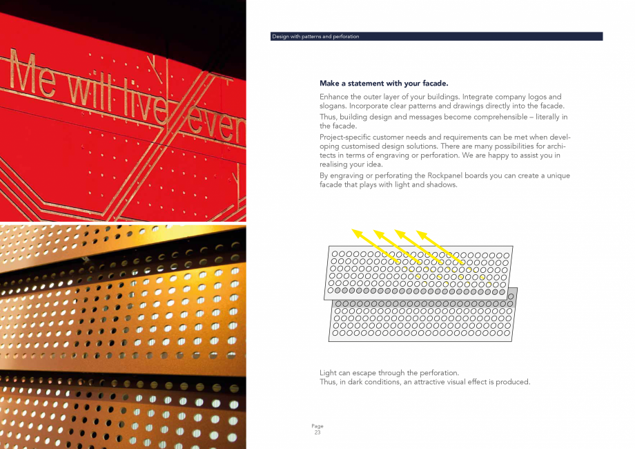 Pagina 23 - Placi din vata minerala bazaltica pentru fatade ventilate Rockpanel Catalog, brosura...