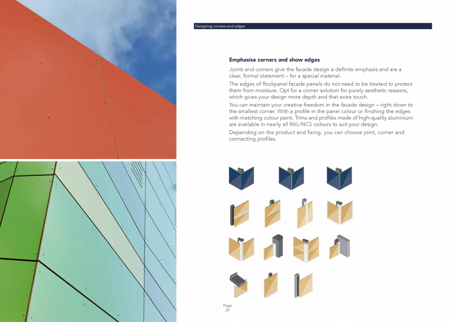 Pagina 25-Placi din vata minerala bazaltica pentru fatade ventilate Rockpanel Catalog, brosura Engleza g/m2
...