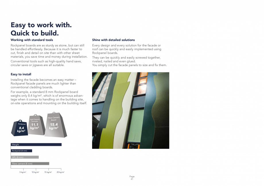 Pagina 41-Placi din vata minerala bazaltica pentru fatade ventilate Rockpanel Catalog, brosura Engleza ...
