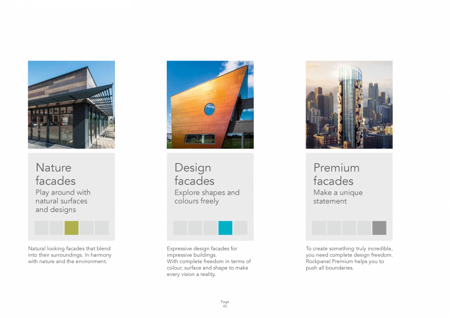 Pagina 45-Placi din vata minerala bazaltica pentru fatade ventilate Rockpanel Catalog, brosura Engleza 
N/A
...