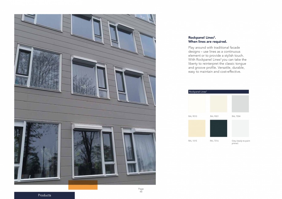 Pagina 48 - Placi din vata minerala bazaltica pentru fatade ventilate Rockpanel Catalog, brosura...