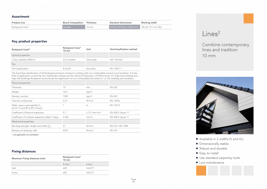 Pagina 49-Placi din vata minerala bazaltica pentru fatade ventilate Rockpanel Catalog, brosura Engleza...