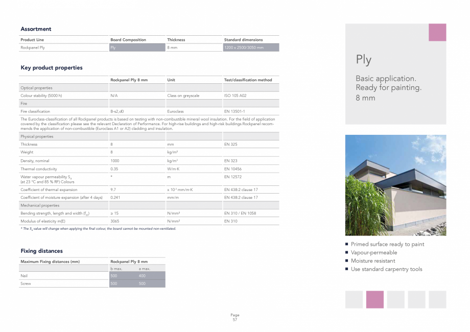 Pagina 57-Placi din vata minerala bazaltica pentru fatade ventilate Rockpanel Catalog, brosura Engleza ameleon...