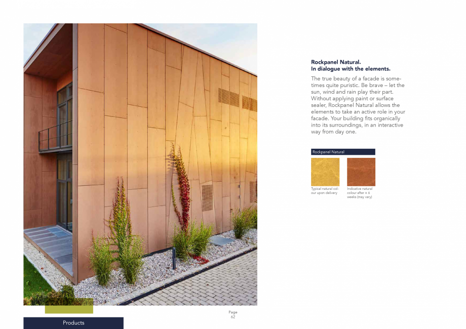 Pagina 62 - Placi din vata minerala bazaltica pentru fatade ventilate Rockpanel Catalog, brosura...