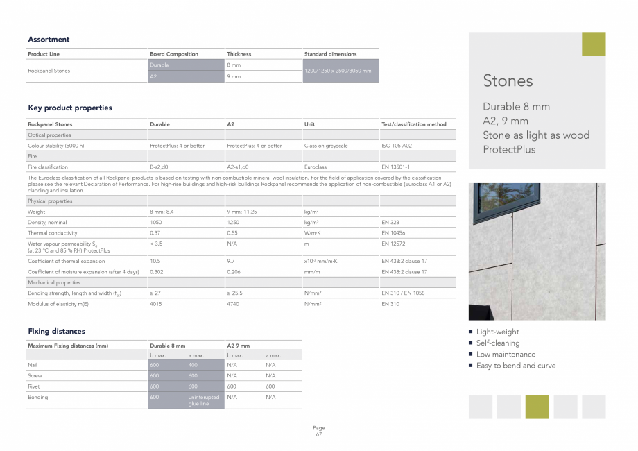 Pagina 67-Placi din vata minerala bazaltica pentru fatade ventilate Rockpanel Catalog, brosura Engleza 