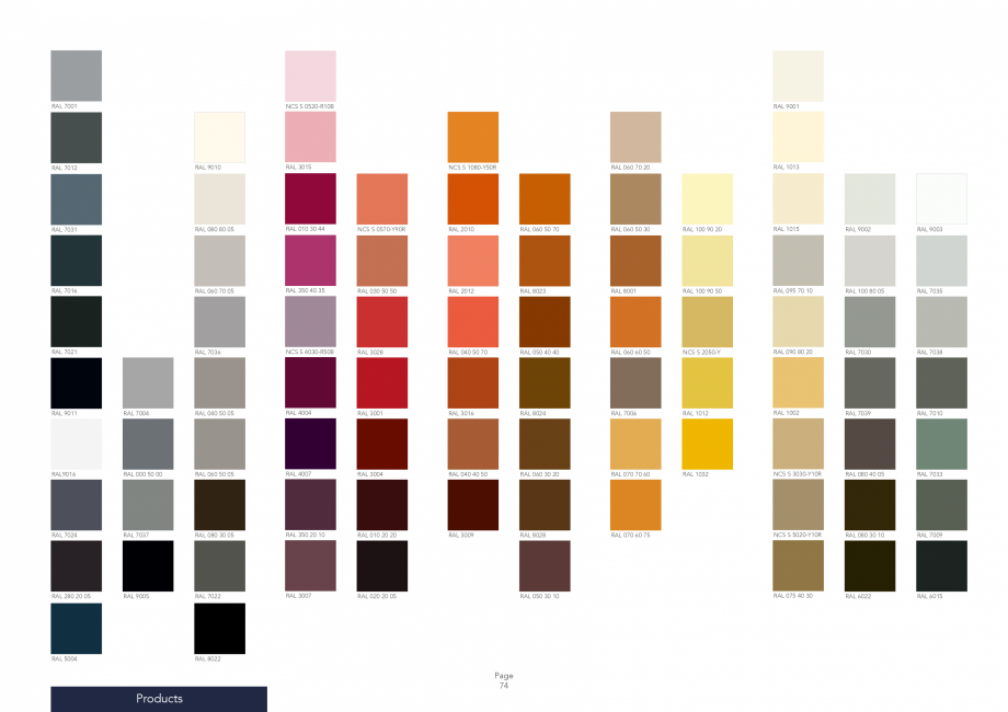 Pagina 74-Placi din vata minerala bazaltica pentru fatade ventilate Rockpanel Catalog, brosura Engleza 