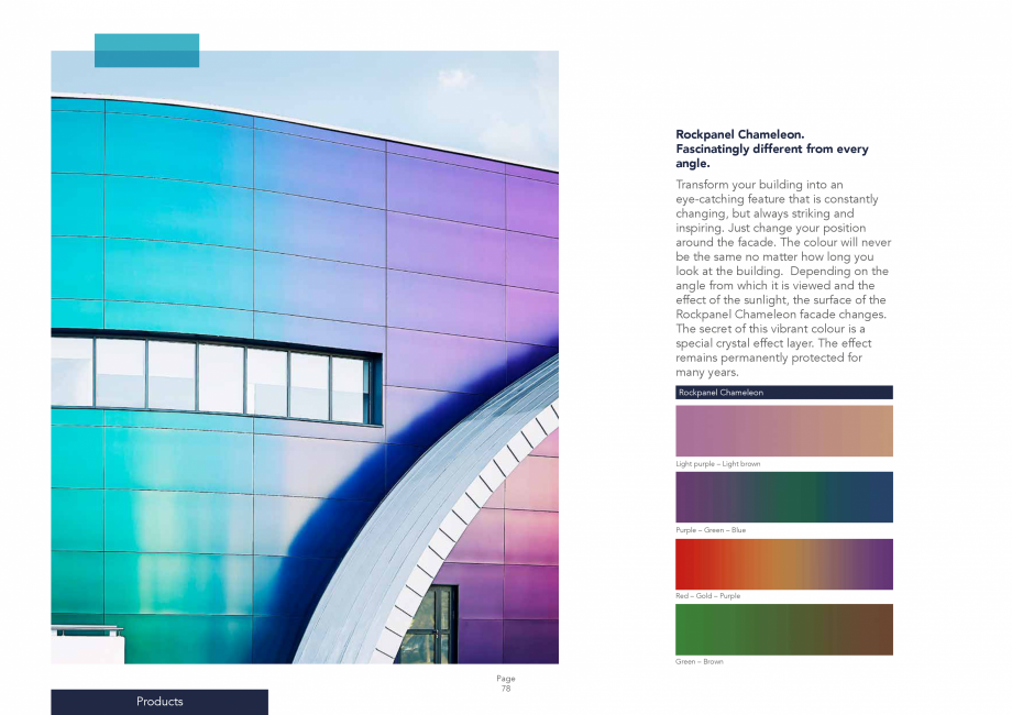 Pagina 78-Placi din vata minerala bazaltica pentru fatade ventilate Rockpanel Catalog, brosura Engleza 