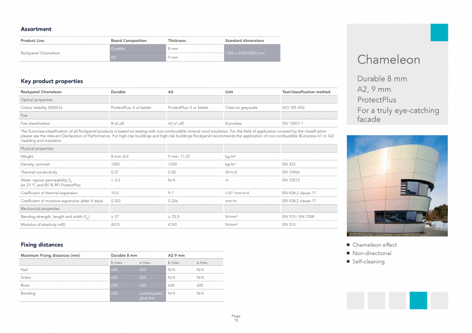 Pagina 79-Placi din vata minerala bazaltica pentru fatade ventilate Rockpanel Catalog, brosura Engleza 
