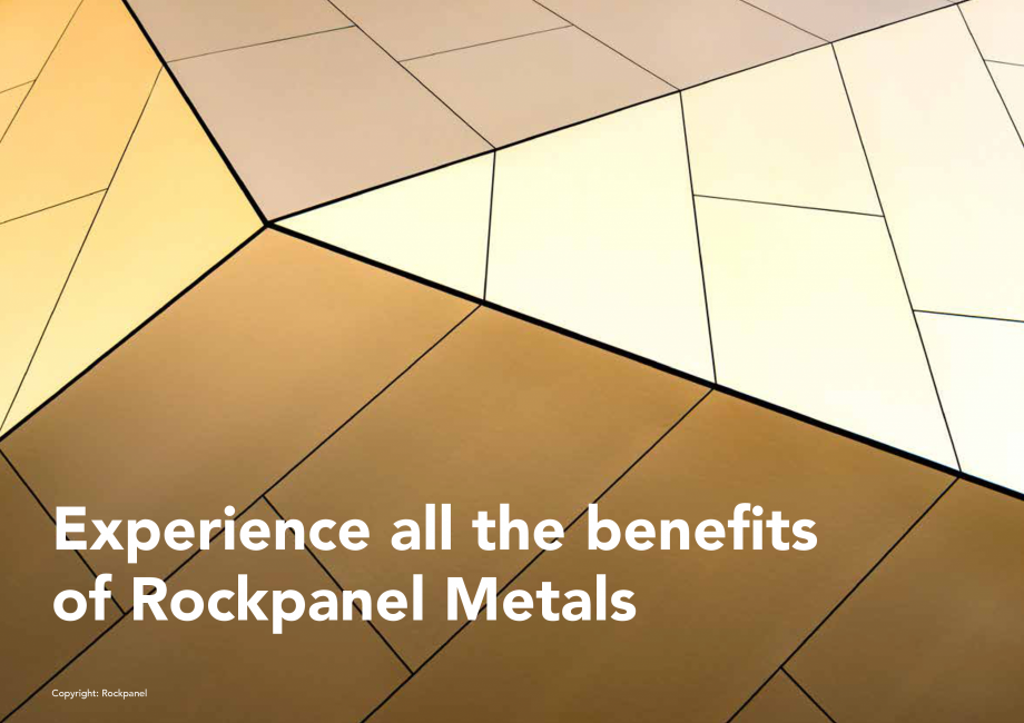 Pagina 16 - Placi din vata minerala bazaltica pentru fatade ventilate - METAL Rockpanel Catalog,...