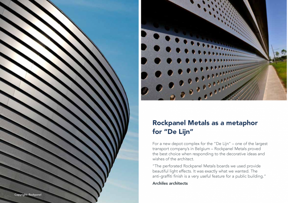 Pagina 24-Placi din vata minerala bazaltica pentru fatade ventilate - METAL Rockpanel Catalog, brosura Engleza...