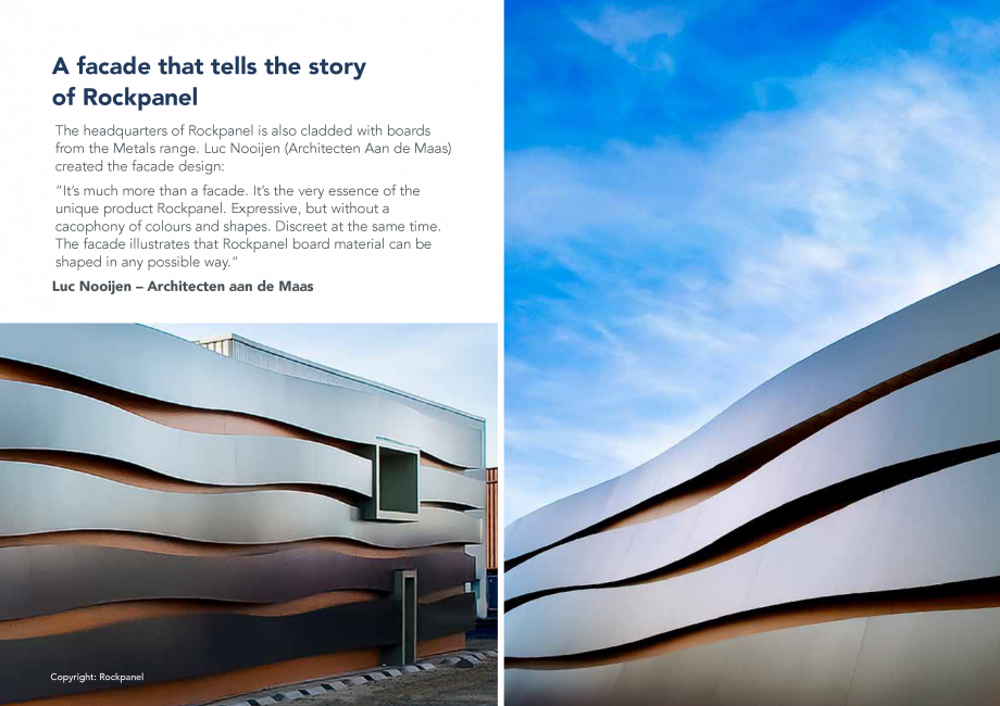 Pagina 26-Placi din vata minerala bazaltica pentru fatade ventilate - METAL Rockpanel Catalog, brosura Engleza...