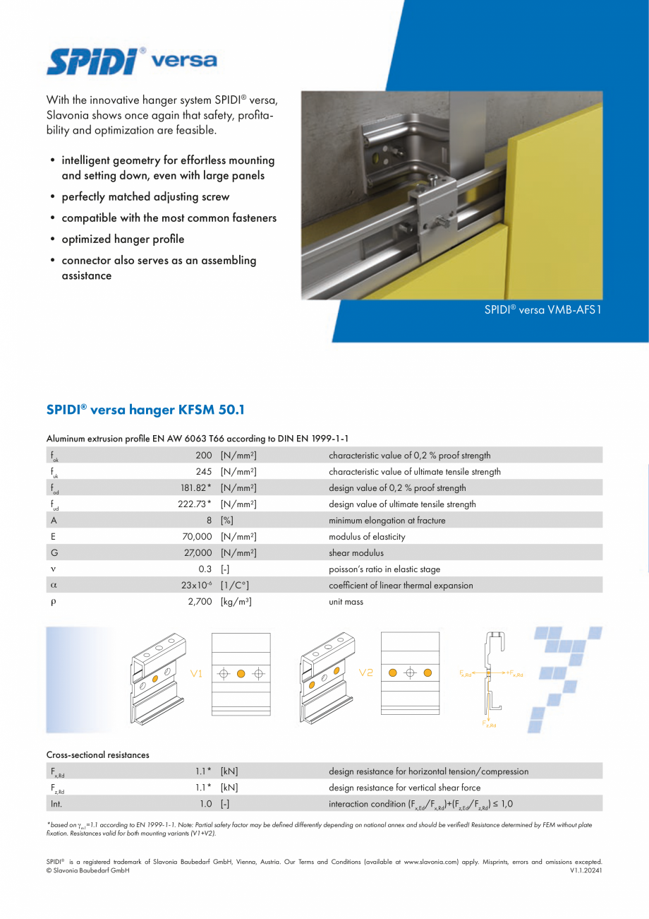 Pagina 4-Sisteme de fixare din aluminiu pentru placaje uscate exterioare - VERSA SPIDI max Catalog, brosura...