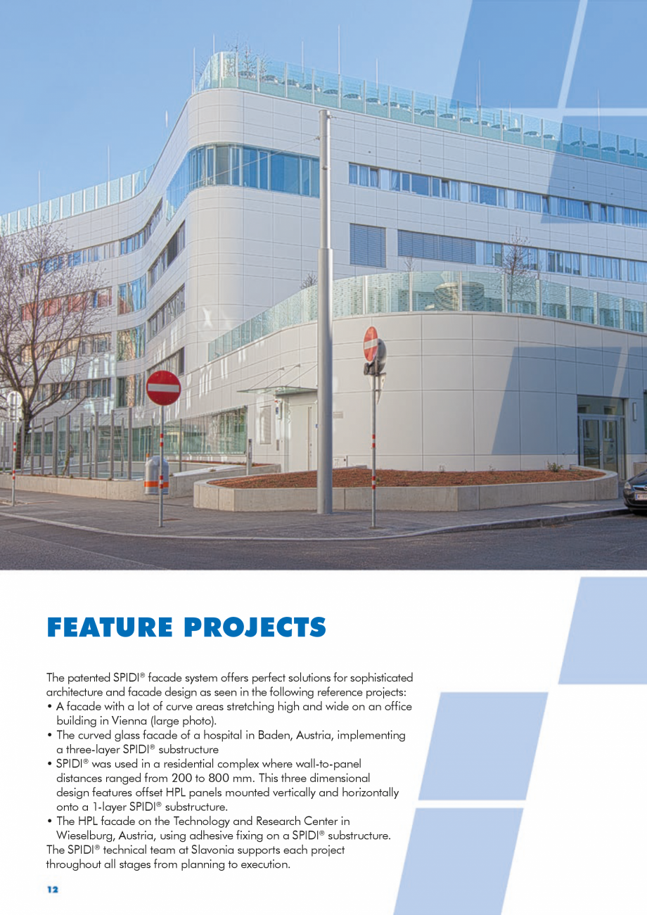 Pagina 12-Sisteme de fixare din aluminiu pentru placaje uscate exterioare SPIDI max Catalog, brosura Engleza...