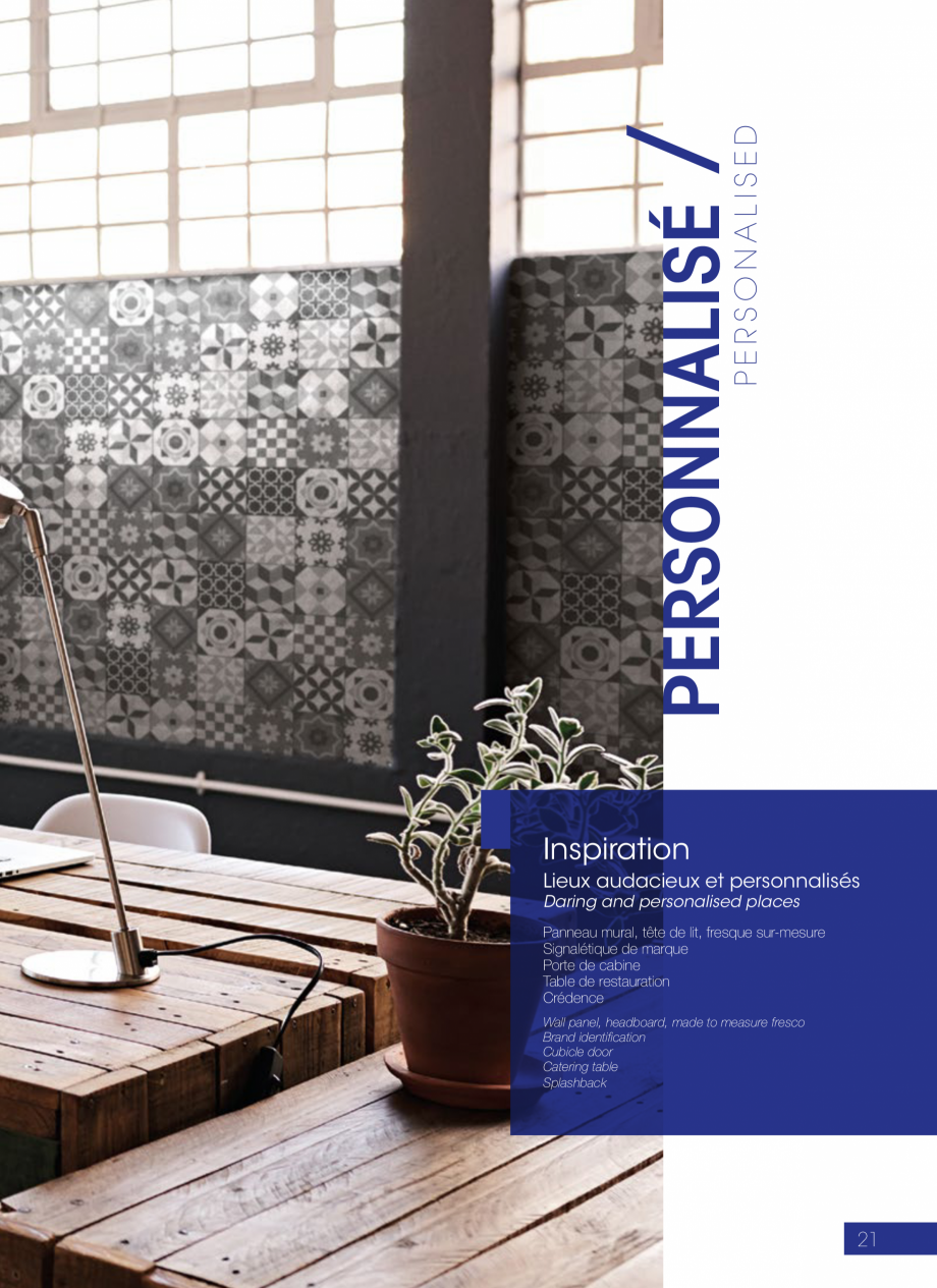 Pagina 21-Placi HPL pentru placari interioare POLYREY COMPACT HPL Catalog, brosura Engleza, Franceza 