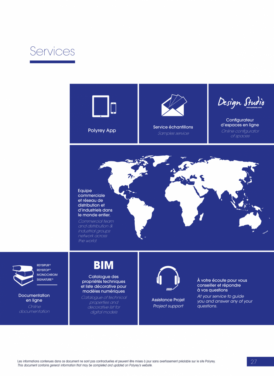 Pagina 27-Placi HPL pentru placari interioare POLYREY COMPACT HPL Catalog, brosura Engleza, Franceza 