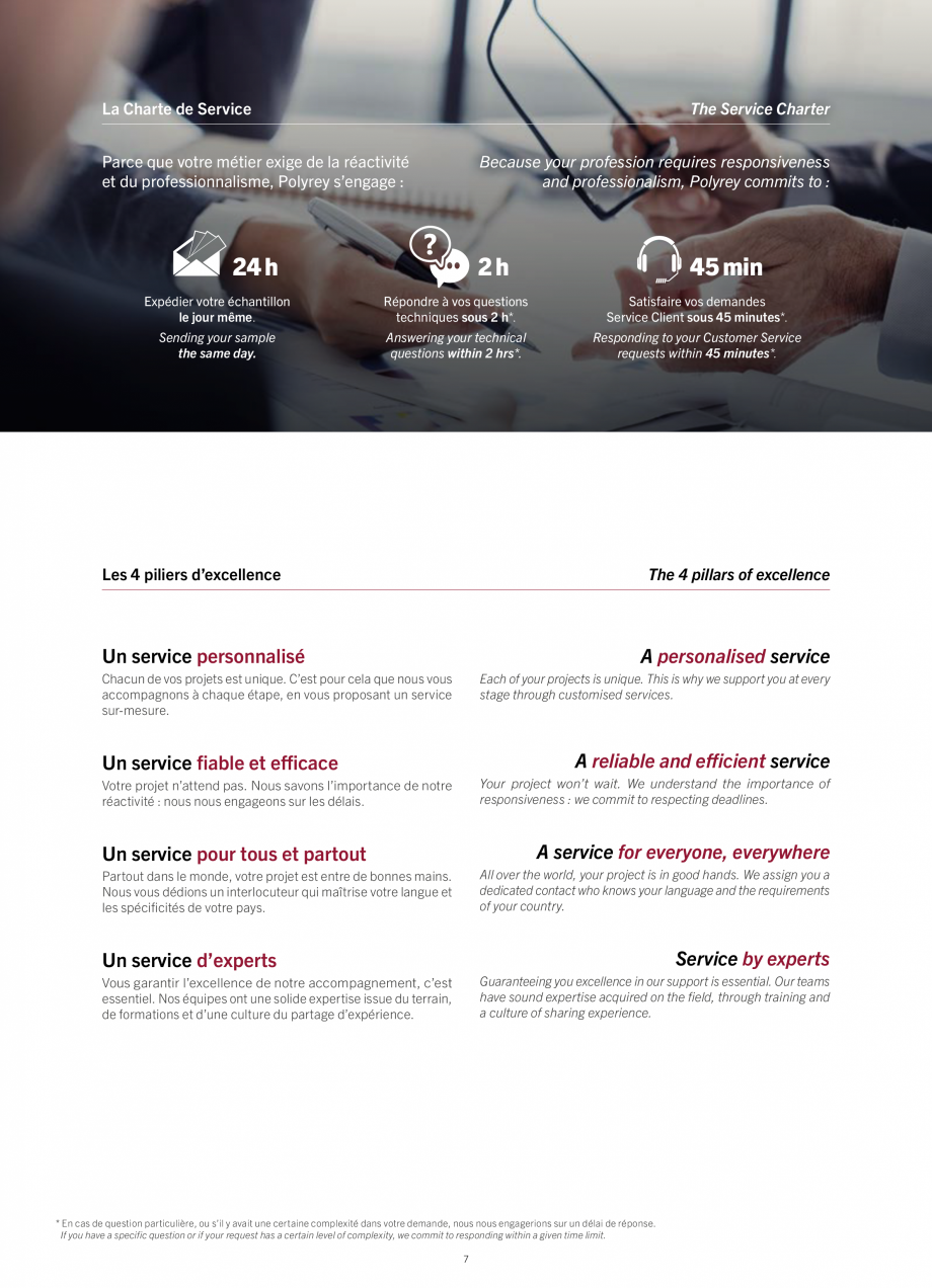 Pagina 9-Placi HPL pentru placari interioare POLYREY FOLIE HPL Catalog, brosura Engleza, Franceza 

We...