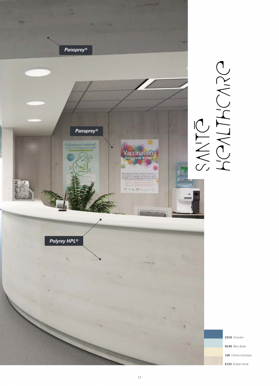 Pagina 19-Placi HPL pentru placari interioare POLYREY FOLIE HPL Catalog, brosura Engleza, Franceza rdant...