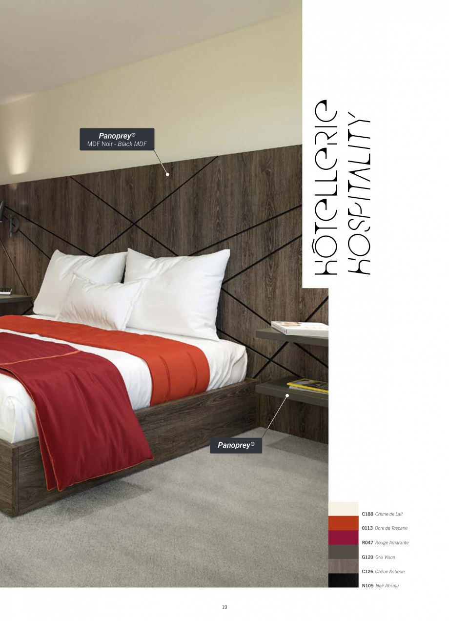 Pagina 21-Placi HPL pentru placari interioare POLYREY FOLIE HPL Catalog, brosura Engleza, Franceza 
B-s2, d0

...