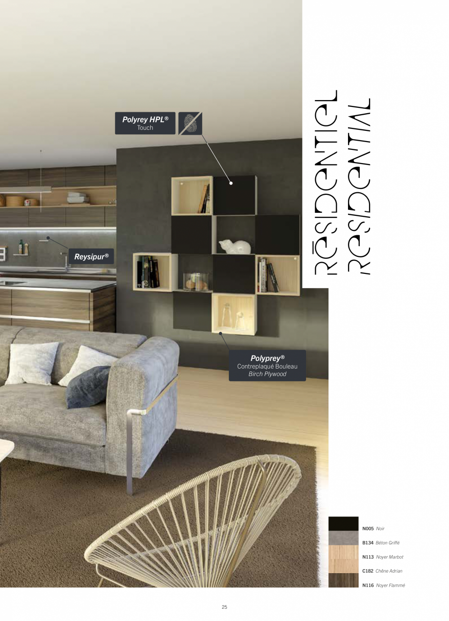 Pagina 27-Placi HPL pentru placari interioare POLYREY FOLIE HPL Catalog, brosura Engleza, Franceza ers have...