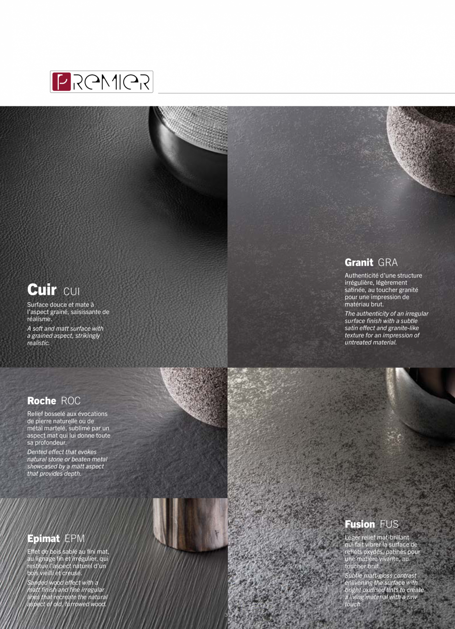 Pagina 32-Placi HPL pentru placari interioare POLYREY FOLIE HPL Catalog, brosura Engleza, Franceza rint...