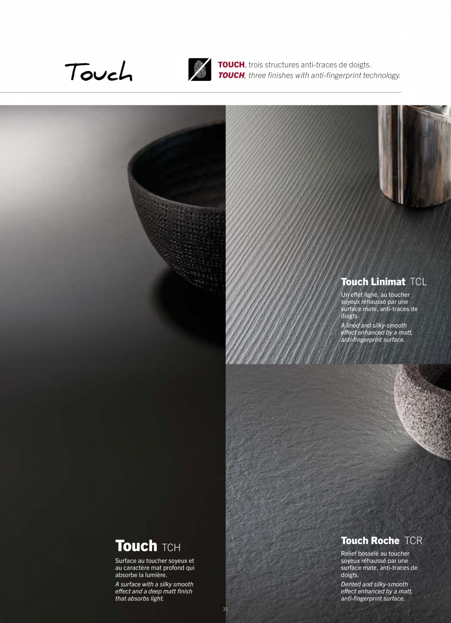 Pagina 33-Placi HPL pentru placari interioare POLYREY FOLIE HPL Catalog, brosura Engleza, Franceza MAT.

EXTRA...