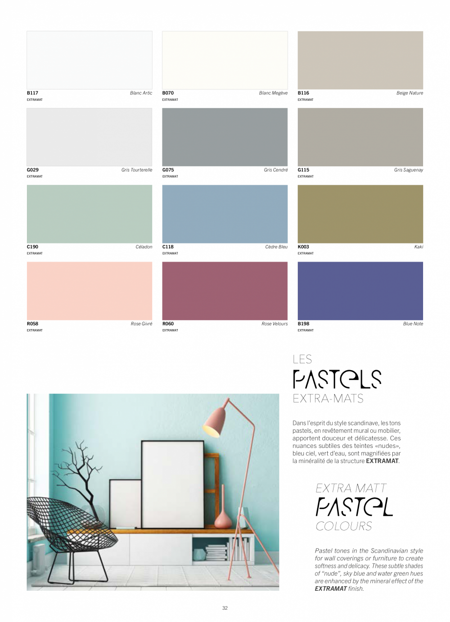 Pagina 34 - Placi HPL pentru placari interioare POLYREY FOLIE HPL Catalog, brosura Engleza, Franceza...