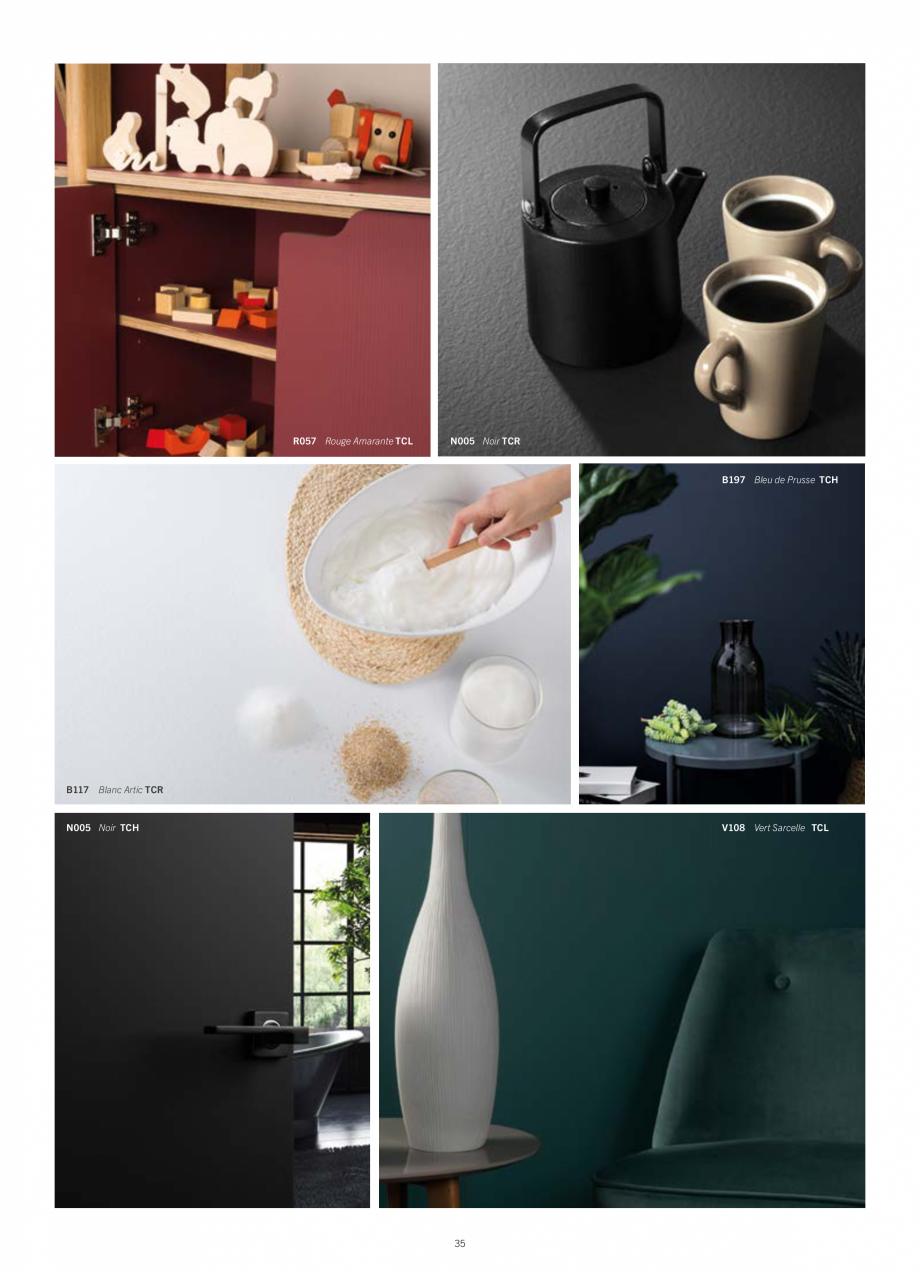 Pagina 37 - Placi HPL pentru placari interioare POLYREY FOLIE HPL Catalog, brosura Engleza, Franceza...