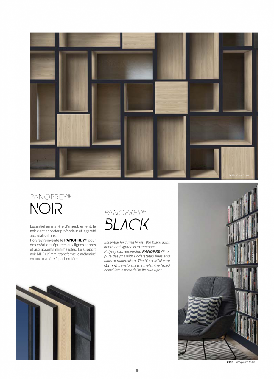 Pagina 41-Placi HPL pentru placari interioare POLYREY FOLIE HPL Catalog, brosura Engleza, Franceza bining
them...