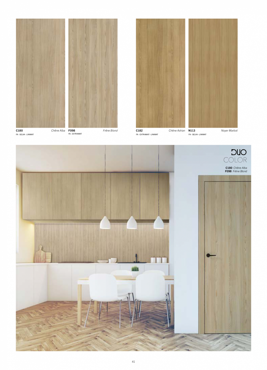 Pagina 43 - Placi HPL pentru placari interioare POLYREY FOLIE HPL Catalog, brosura Engleza, Franceza...