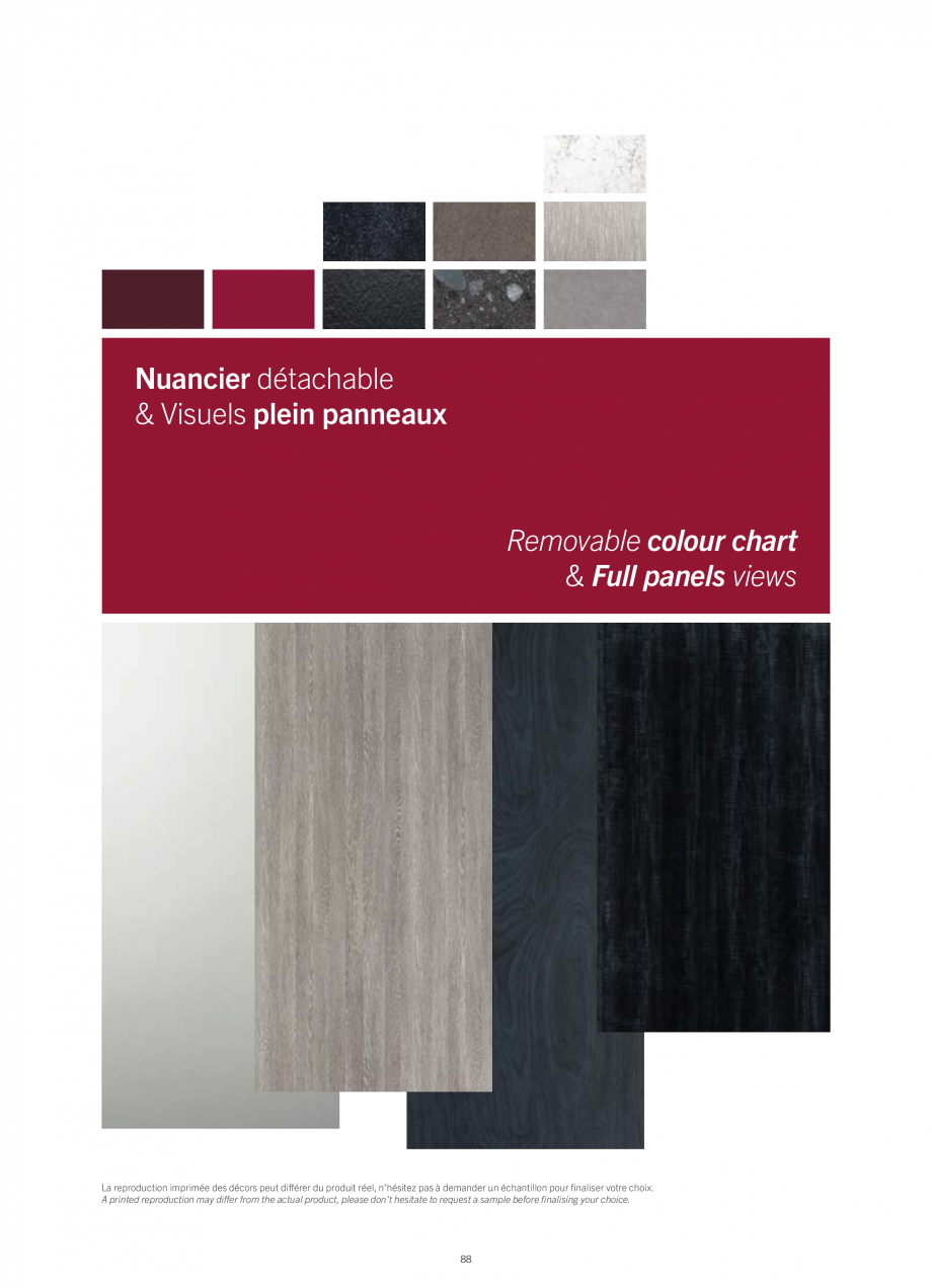 Pagina 90 - Placi HPL pentru placari interioare POLYREY FOLIE HPL Catalog, brosura Engleza, Franceza...