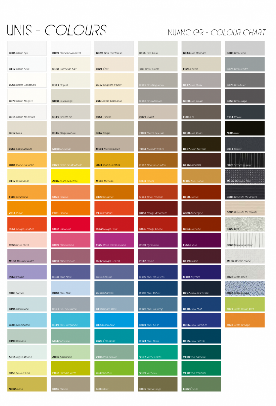 Pagina 93-Placi HPL pentru placari interioare POLYREY FOLIE HPL Catalog, brosura Engleza, Franceza crylic...