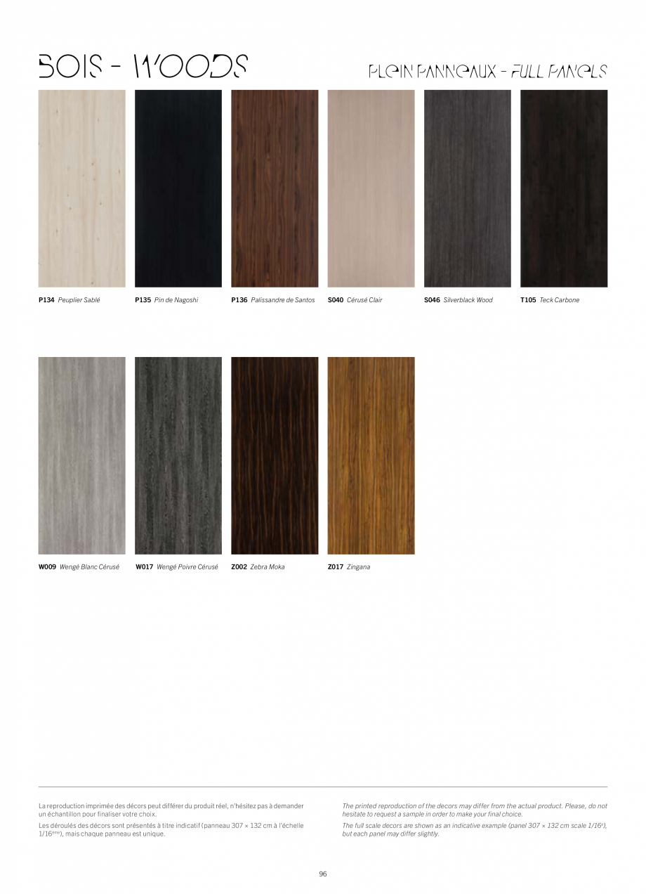 Pagina 102 - Placi HPL pentru placari interioare POLYREY FOLIE HPL Catalog, brosura Engleza,...