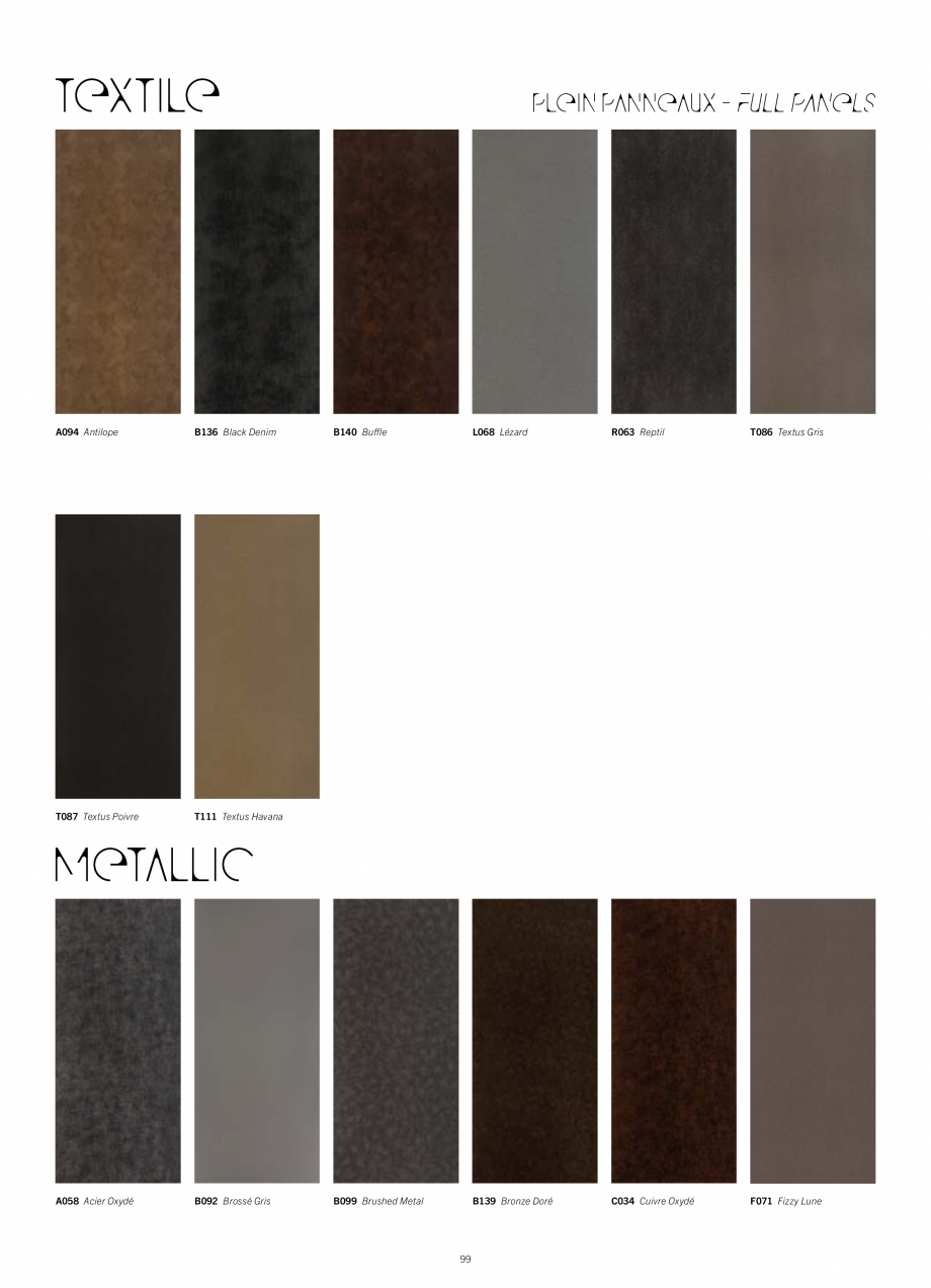 Pagina 105 - Placi HPL pentru placari interioare POLYREY FOLIE HPL Catalog, brosura Engleza,...