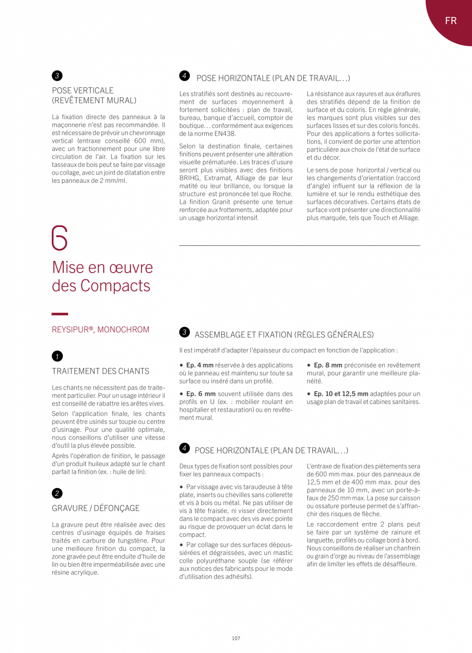 Pagina 113-Placi HPL pentru placari interioare POLYREY FOLIE HPL Catalog, brosura Engleza, Franceza EY®
...